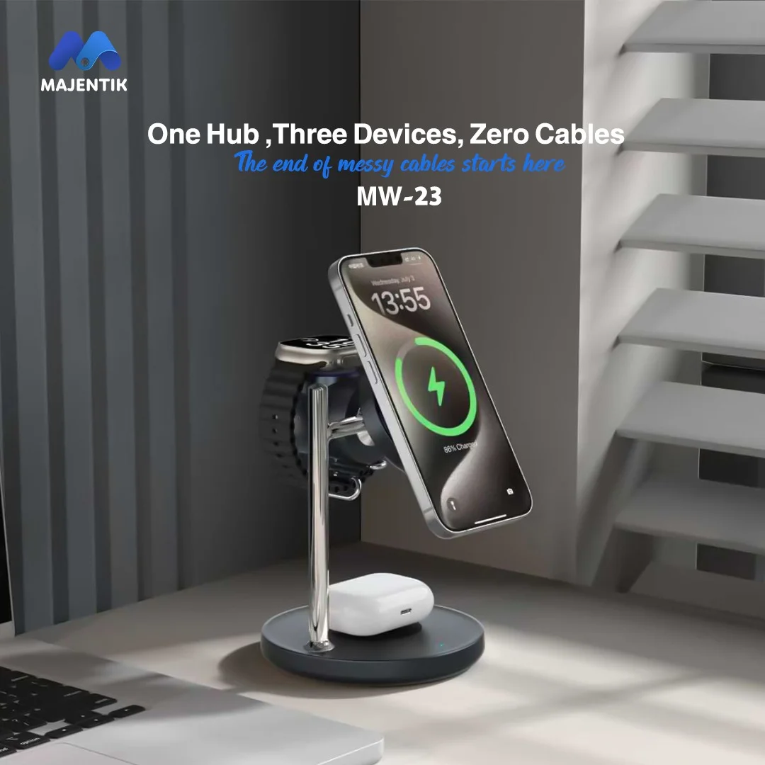 شاحن لاسلكي 3 في 1 (MW23)