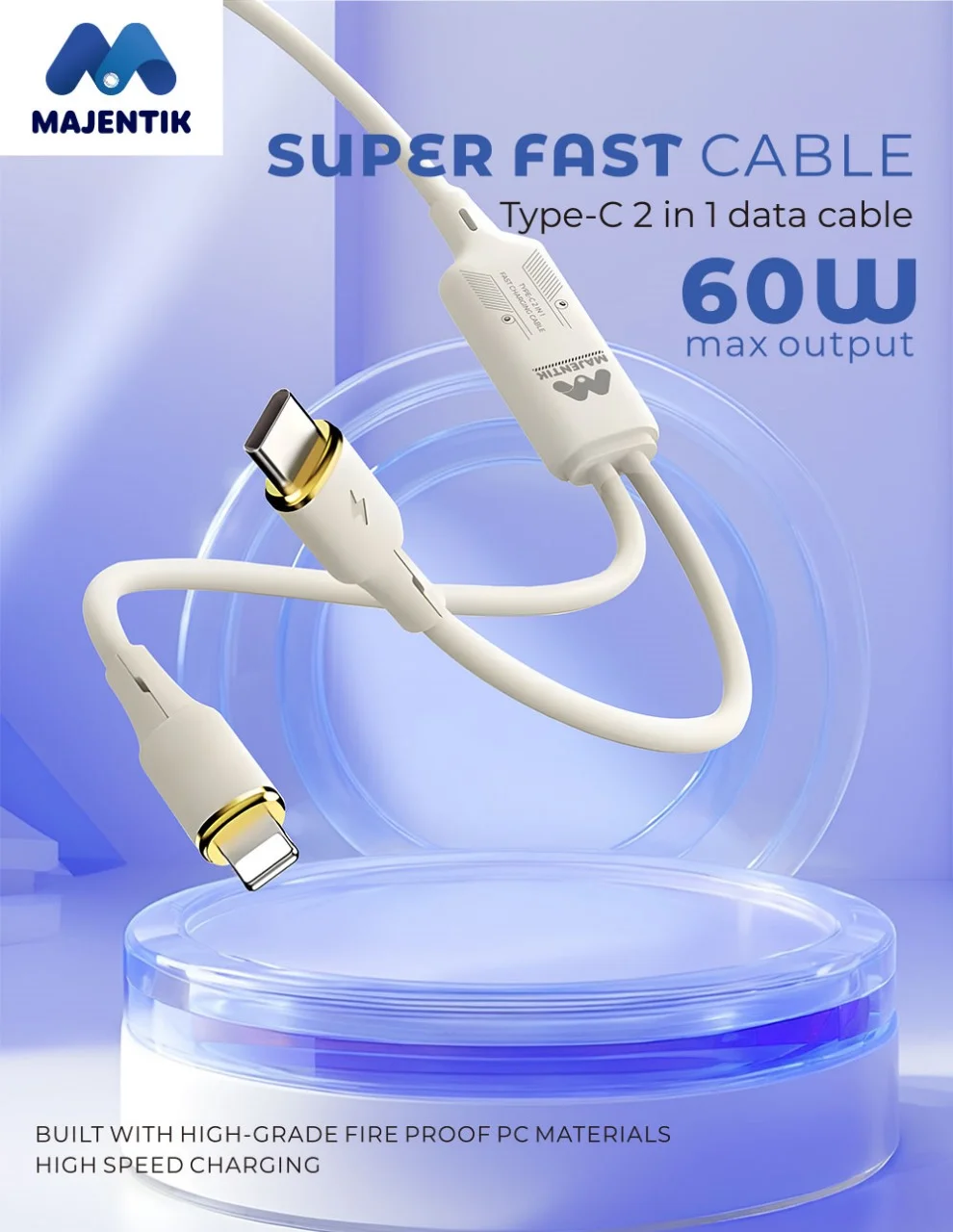 كابل C-009 2 في 1