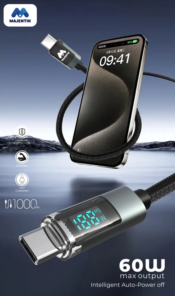 كابل CL-002 LED من النوع C إلى النوع C