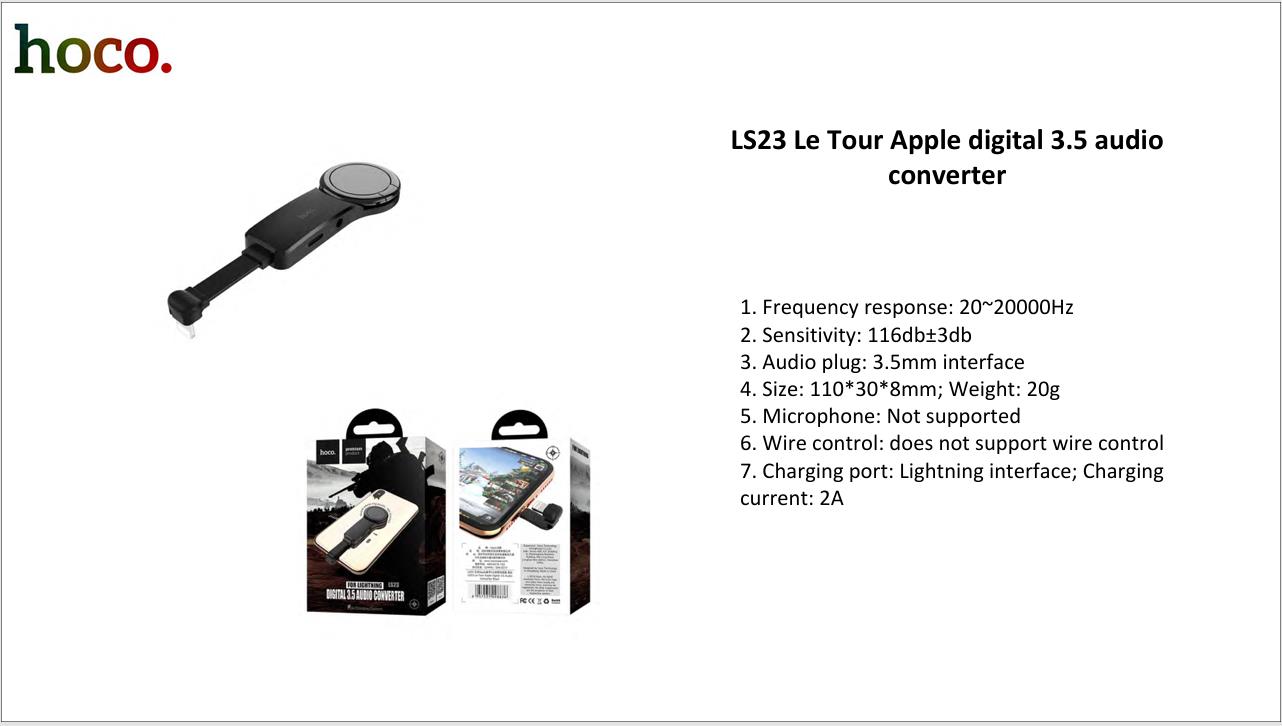 LS23 Le Tour Apple digital 3.5 audio